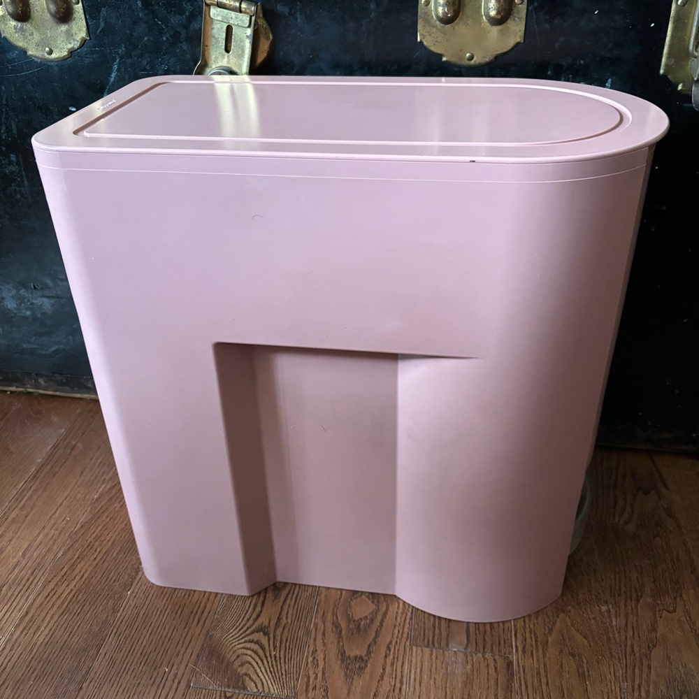 Vintage Tupperware pink large rice plastic storage and dispenser container - Picture 16 of 16